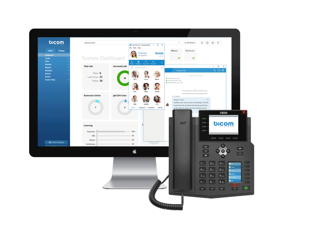 Solution de télécommunications professionnelles PHONIA